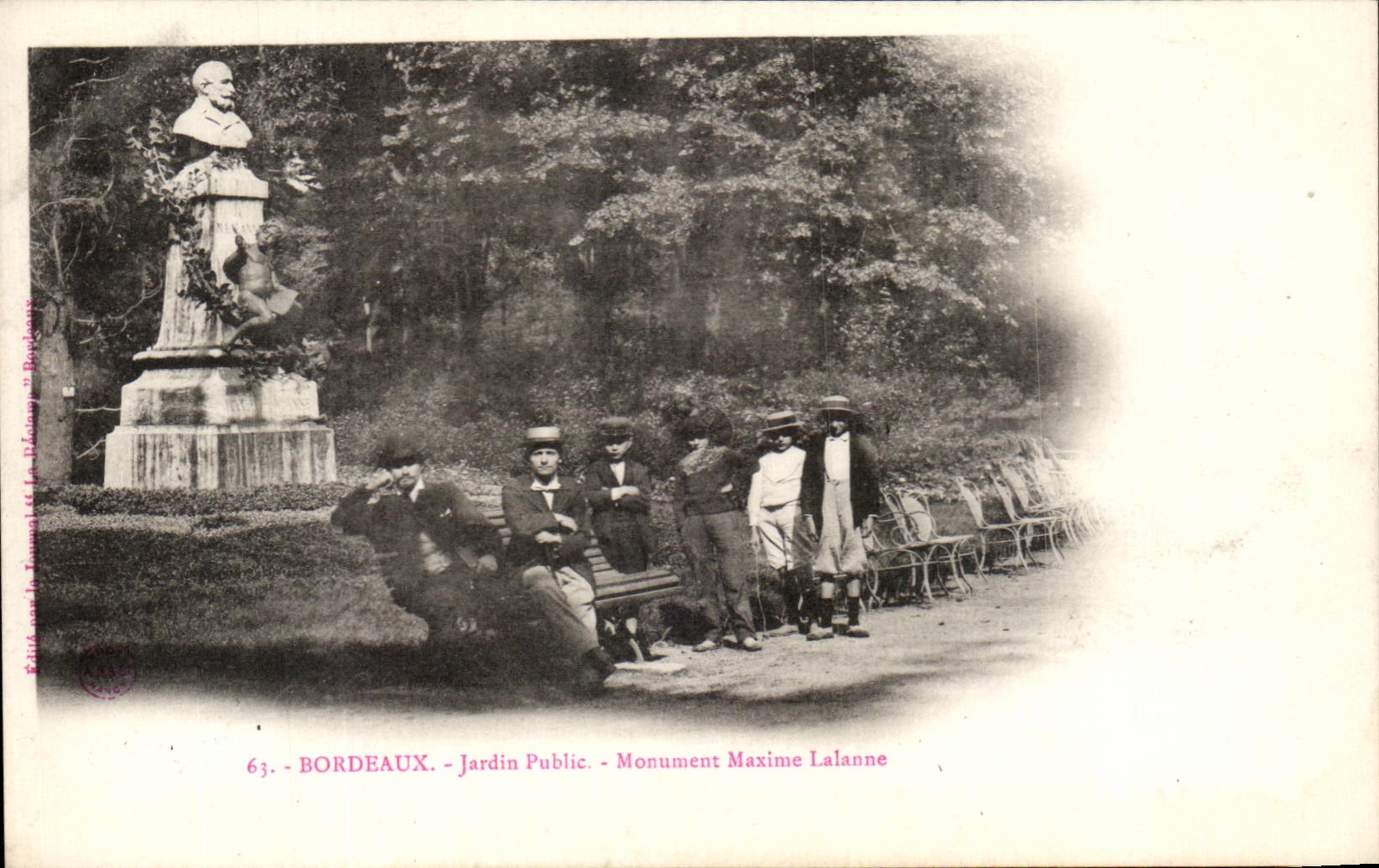 CPA Bordeaux Jardin Public Monument Maxime Lalanne
