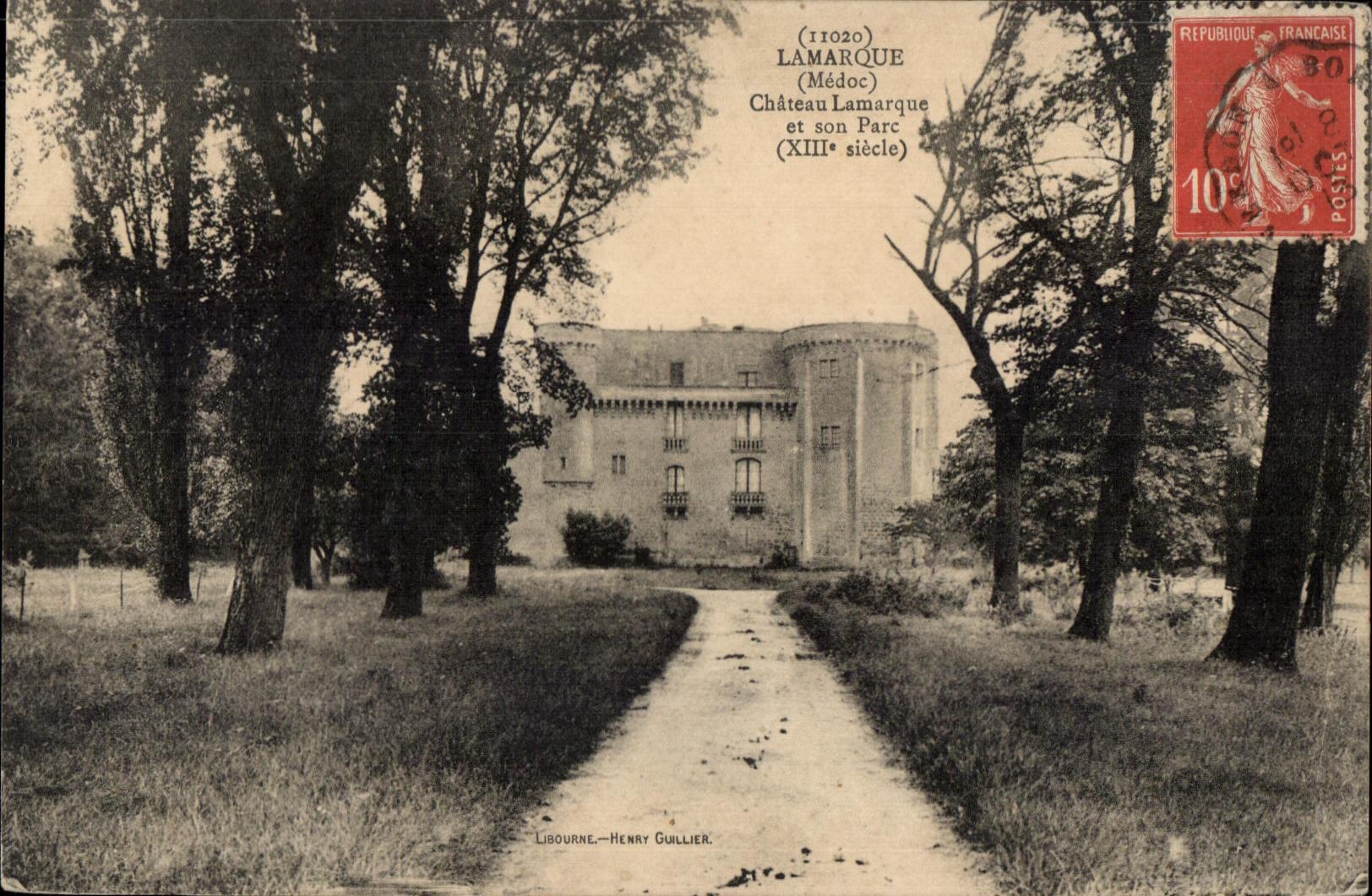CPA Lamarque Lamarque Castle and its park