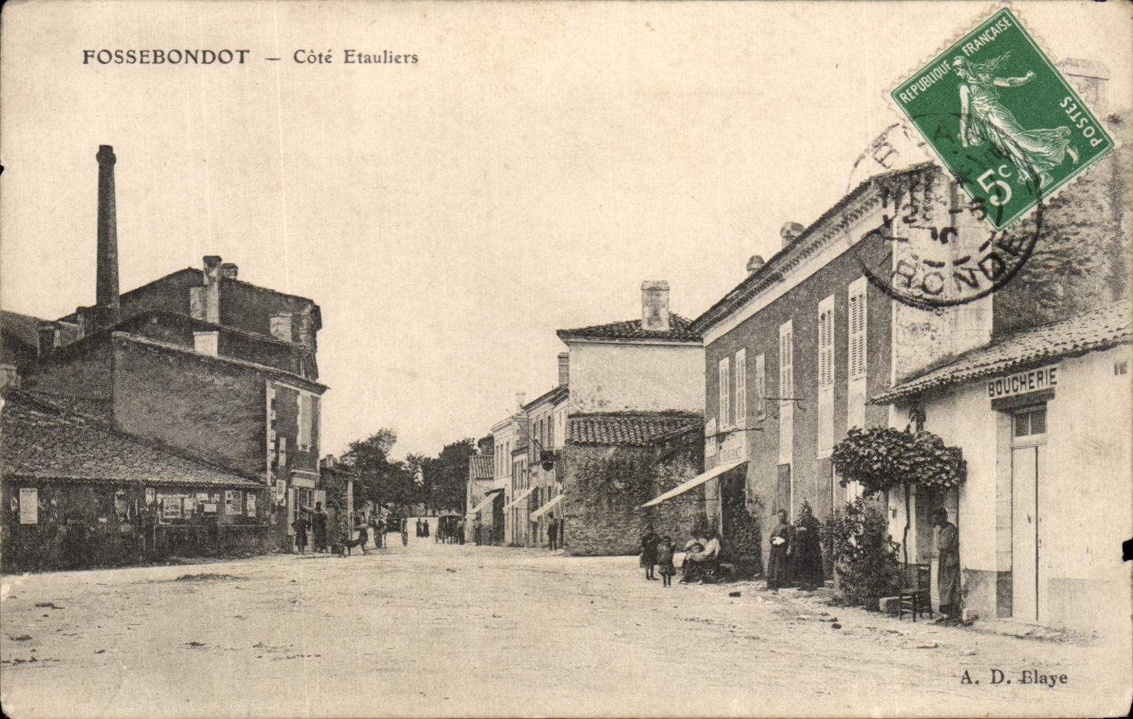 CPA Fossebondot Dimensions Etauliers