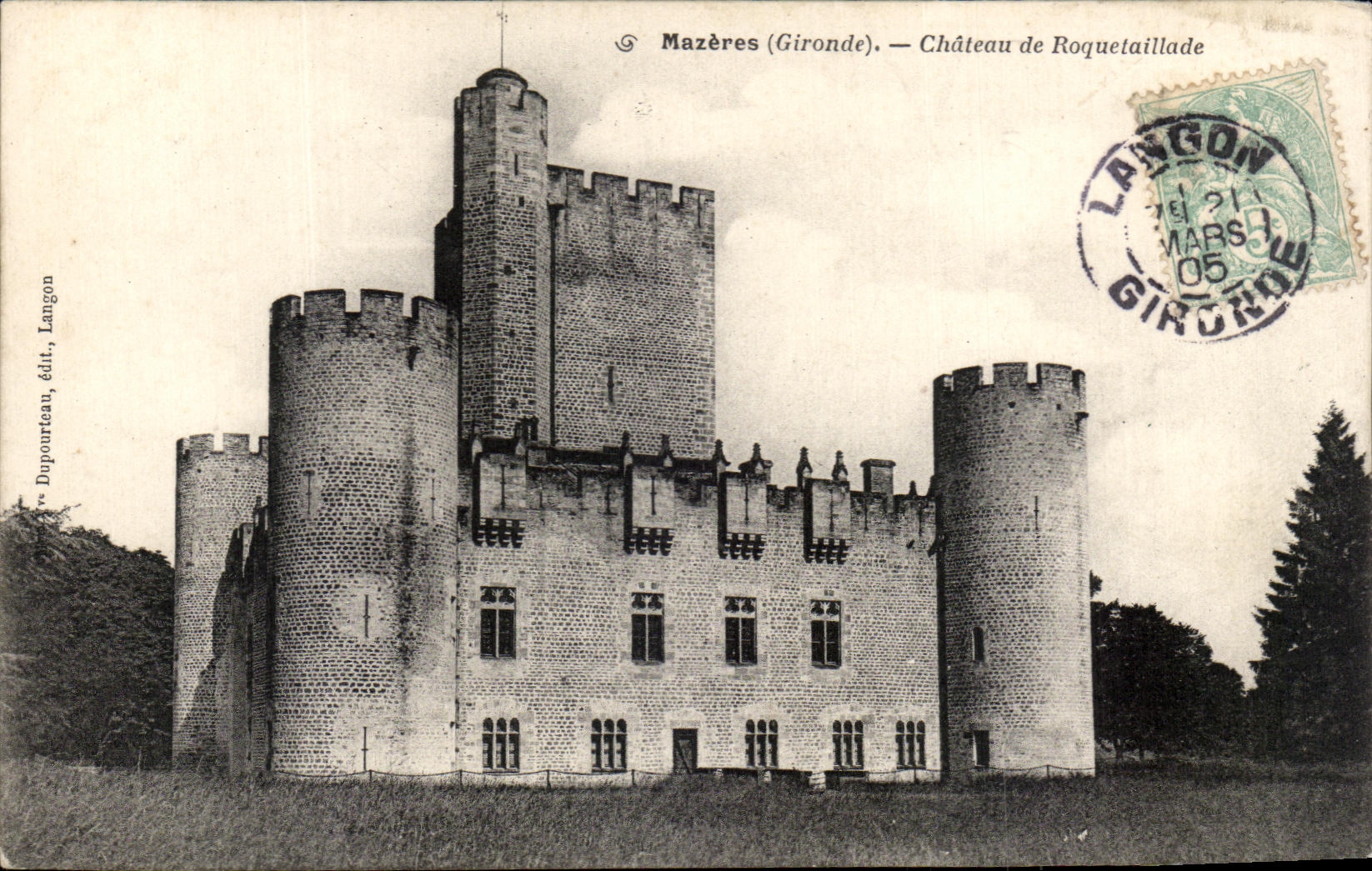 CPA Mazeres Castle of Rouqeraillade