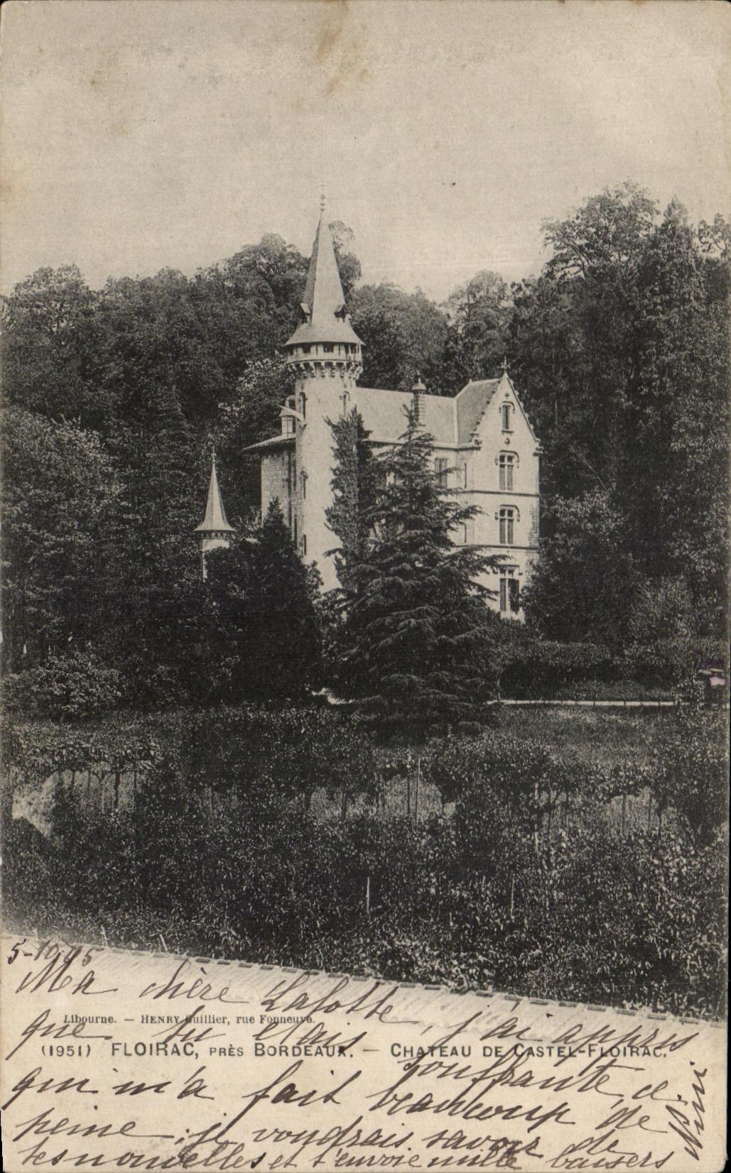 CPA Floirac Park Bordeau Castle Of Floirac Manor house