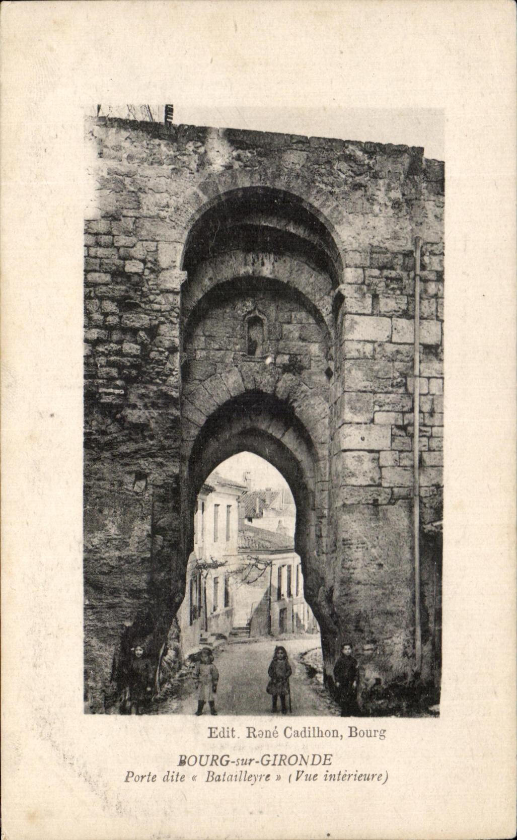 CPA Borough Of the Gironde Gate Known as Batailleyre Children