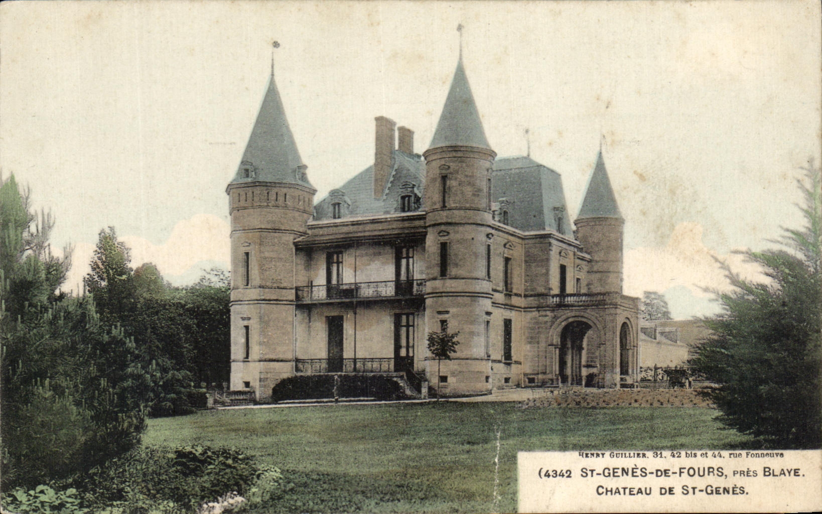 CPA St Genoa De Fours Close blaye Castle of St Genoa