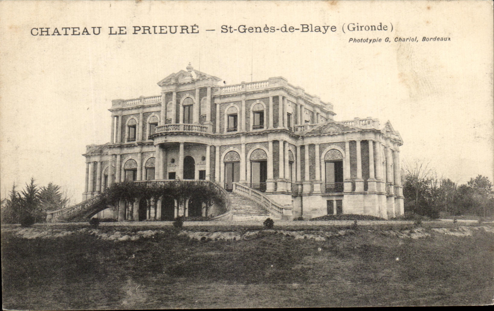 CPA Castle the Prioress St Genoa De Blaye