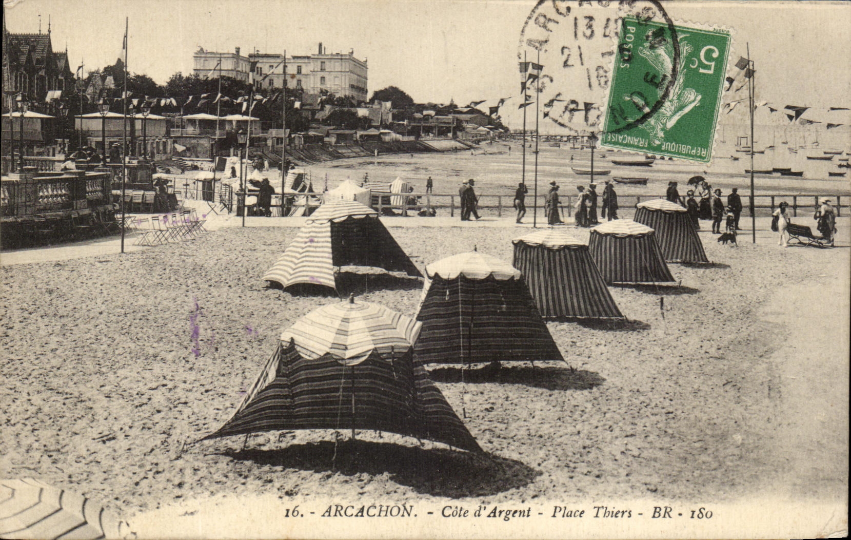 CPA Arcachon Cote d'ARgent Place Thiers