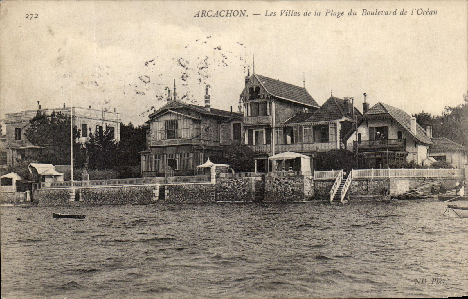 CPA Arcachon Les Villas de la Plage du Boulevard de l'Ocean
