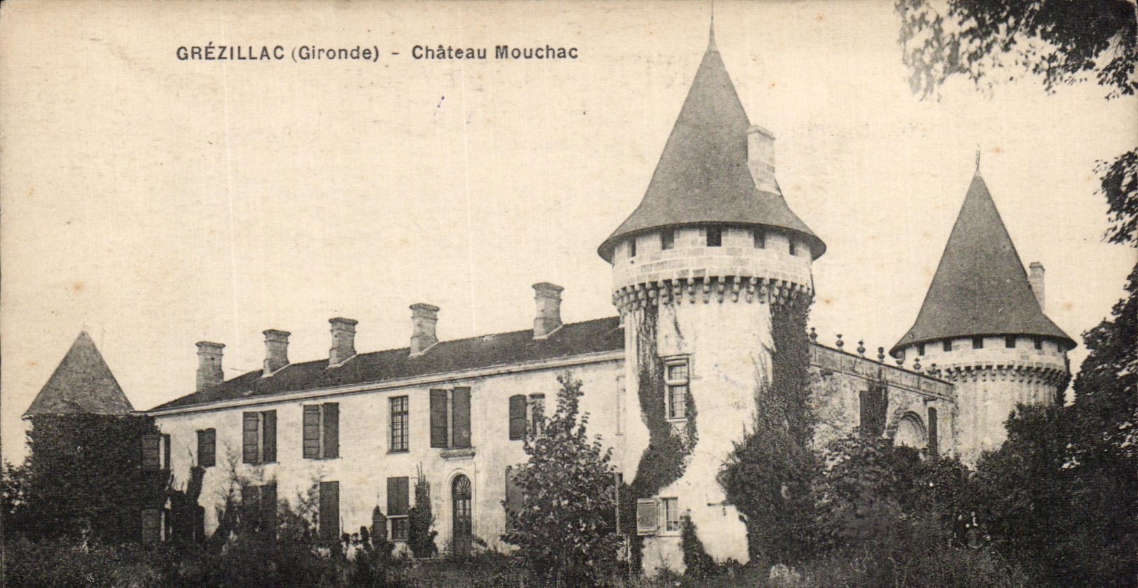 CPA Grezillac Mouchac Castle