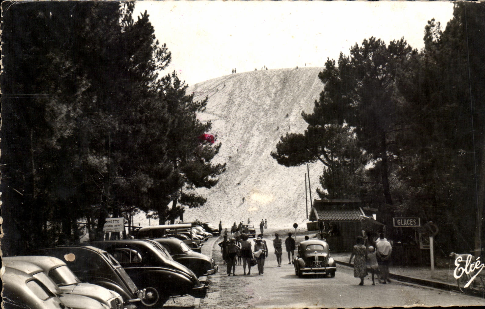 CPA Bassin d'Arcachon L'Arrivee A La Dune Du Pyla