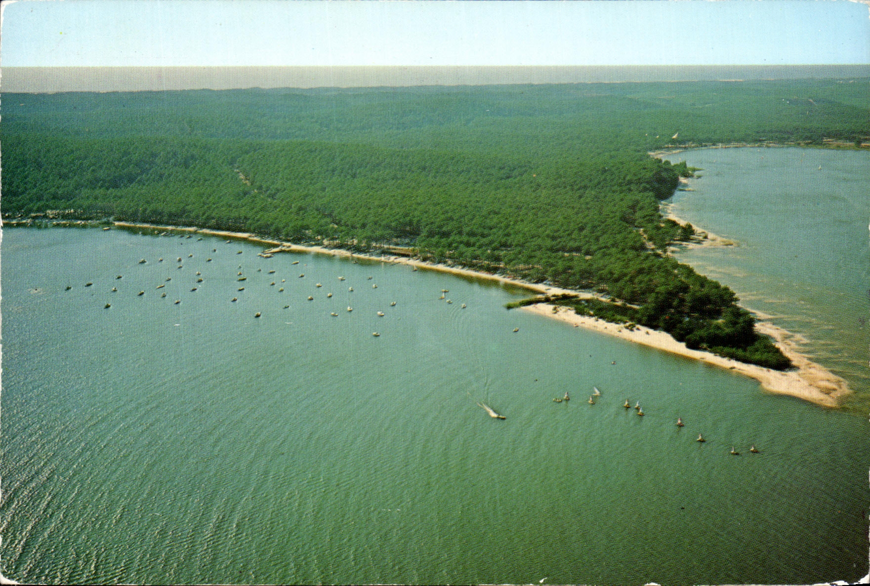 MODERN CARD Maubuisson East Situee At the Southern End Of the Large Pond of Hourtin and Carcans