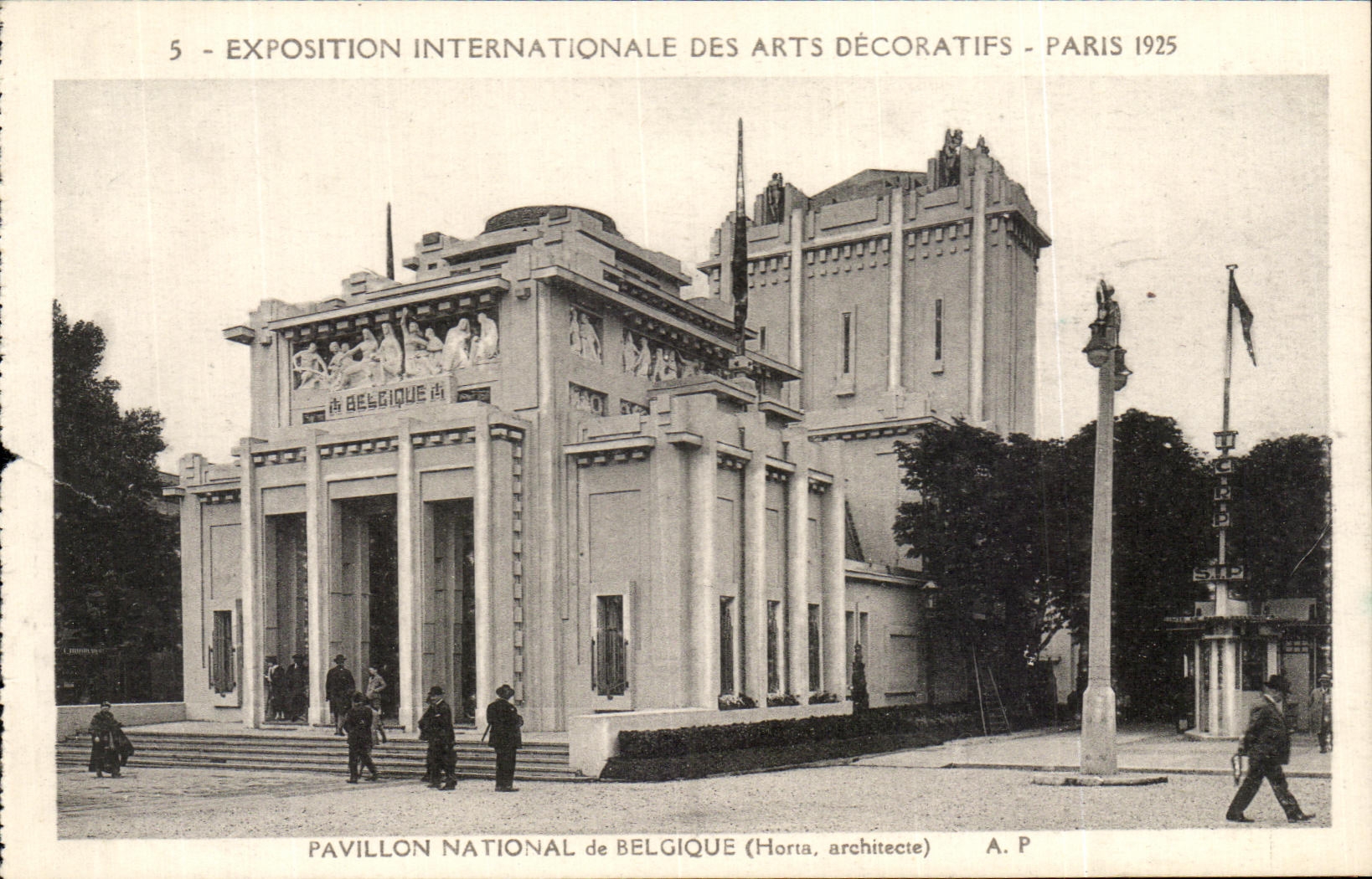 CPA Exposition Internationale Dez Arts Decoratifs Paris Pavillon National De Belgique
