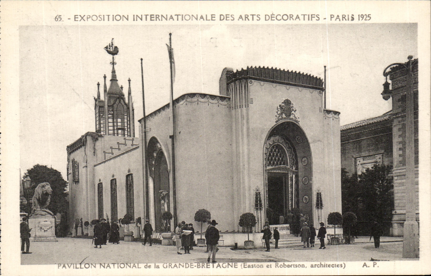 Casa nacional de Paris Dez de los artes decorativos internacionales justos de CPA del Reino Unido