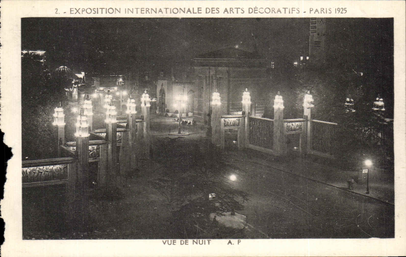 CPA Paris Exposition Internationale Des Arts Decoratifs Vue De Nuit