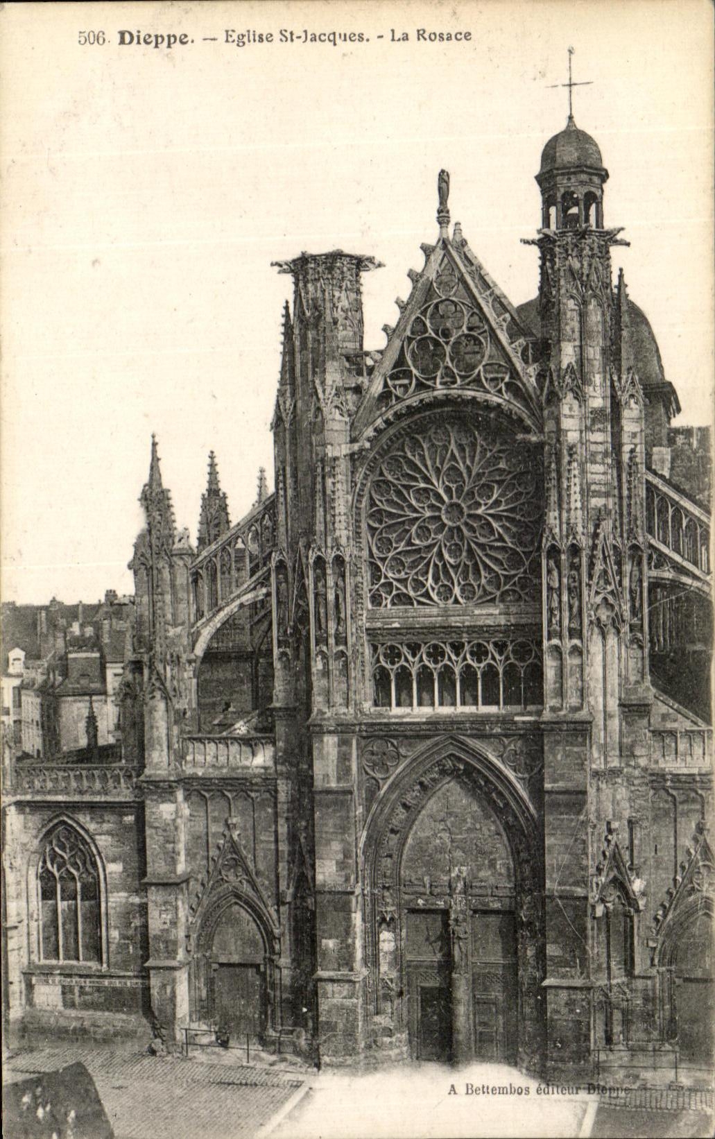 St Jacques de la iglesia de CPA Dieppe el roseton