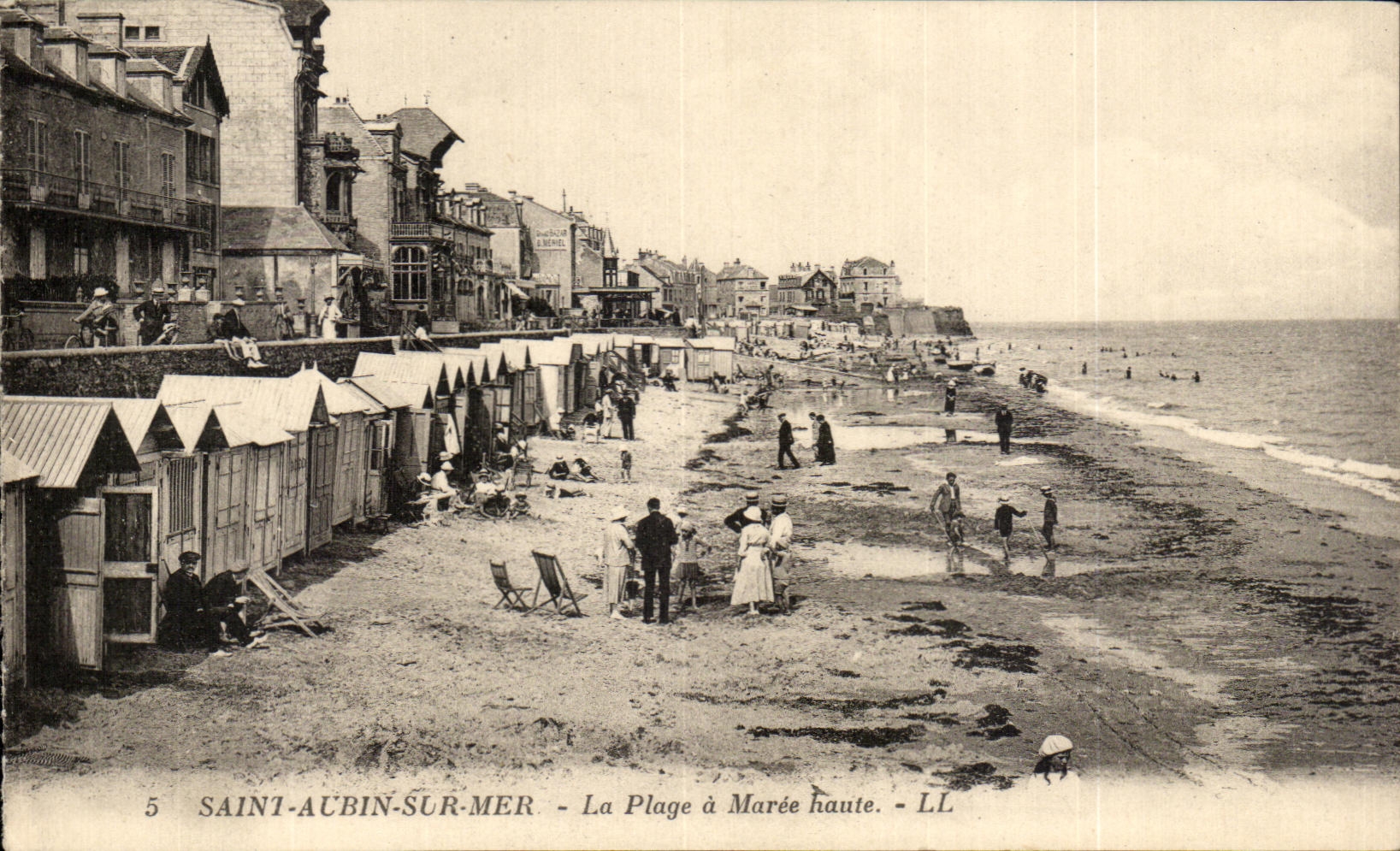 El santo Aubin de CPA en Mer la playa tiene alta marea