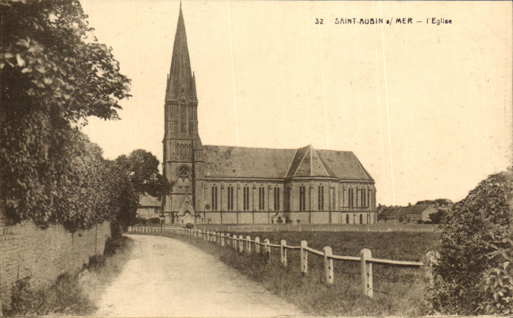 CPA Saint Aubin On Sea the Church