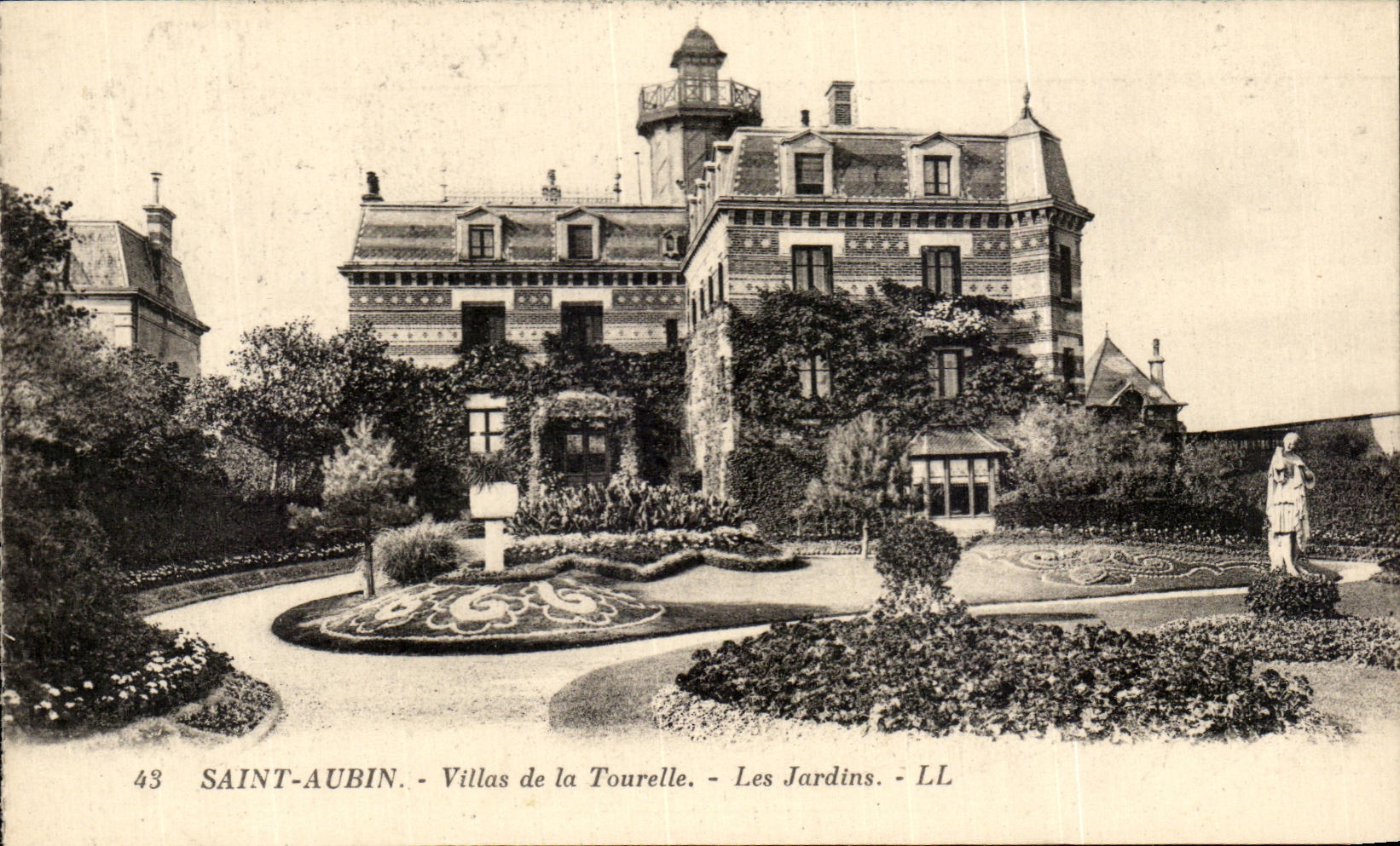 CPA Saint Aubin Villas of the Turret gardens