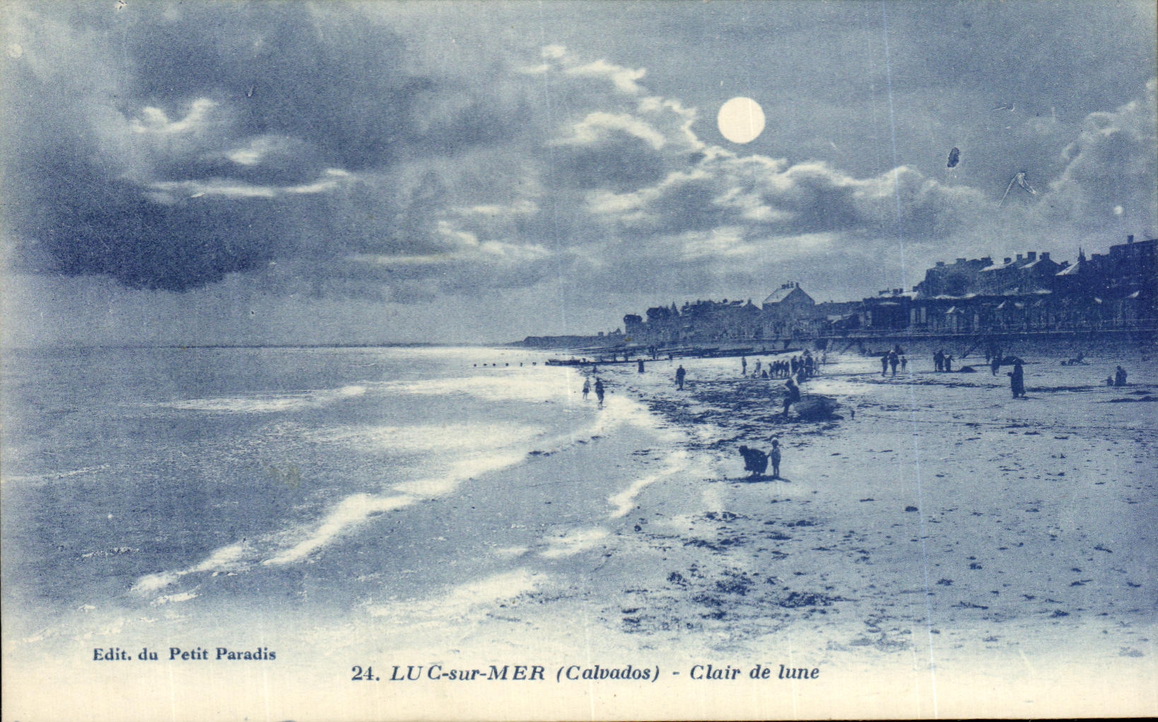 CPA Luc sur Mer Clair de lune