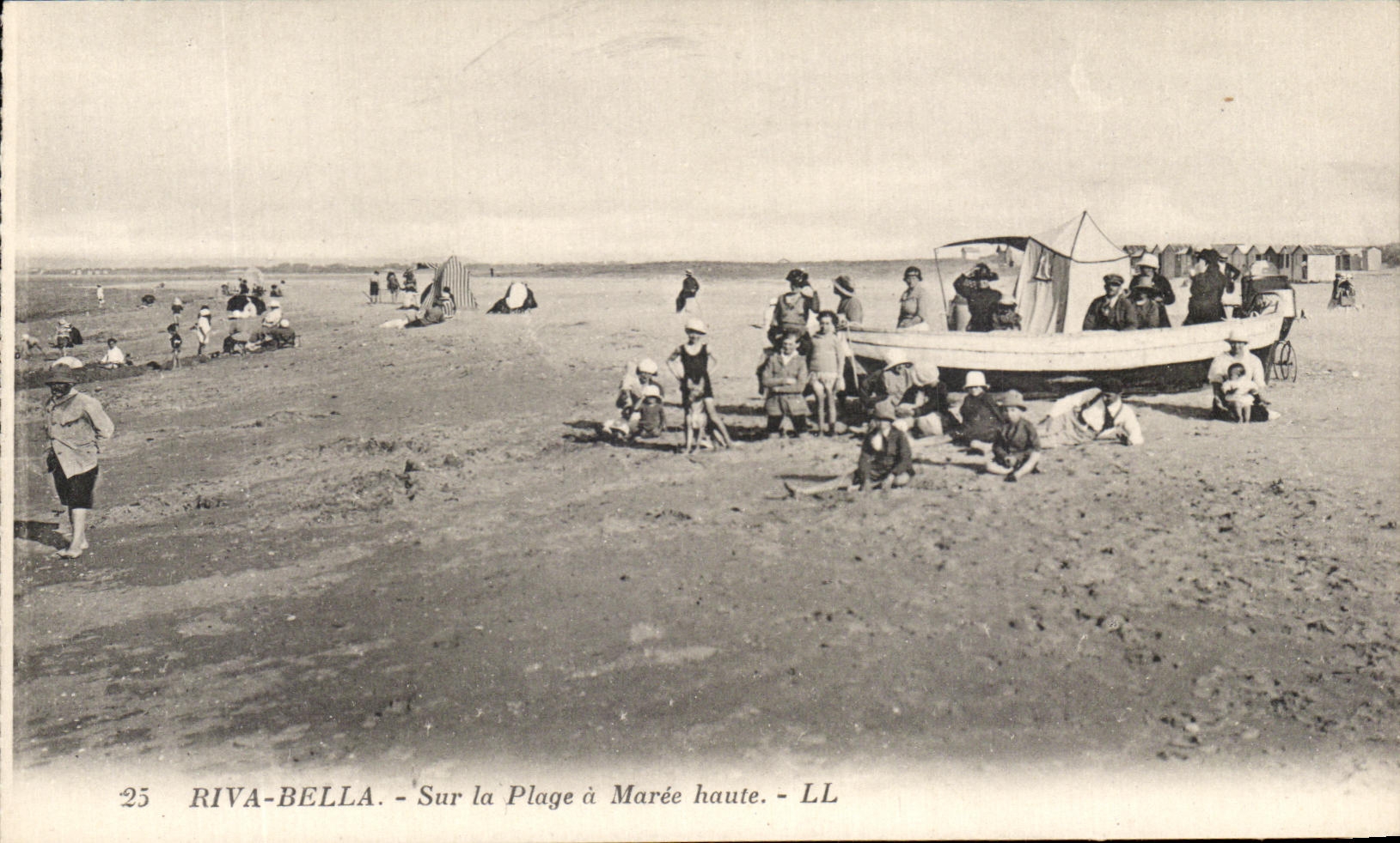 CPA Riva Bella Sur la Plage a Maree Haute