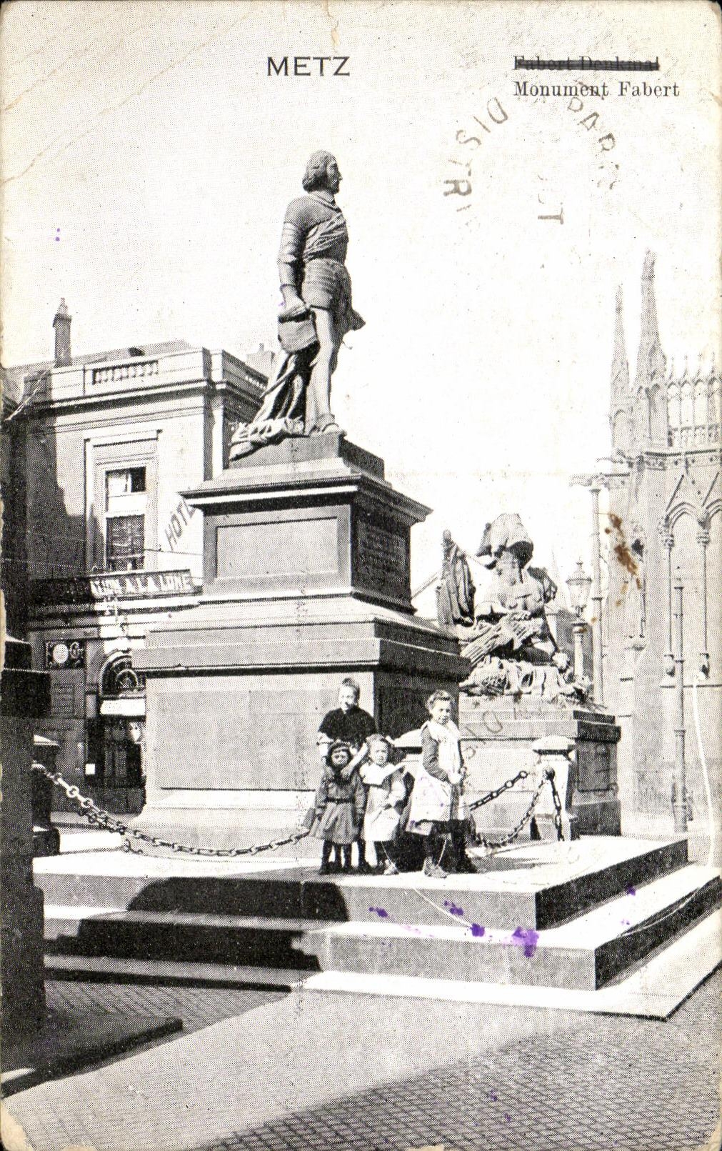 CPA Metz Monument Fabert