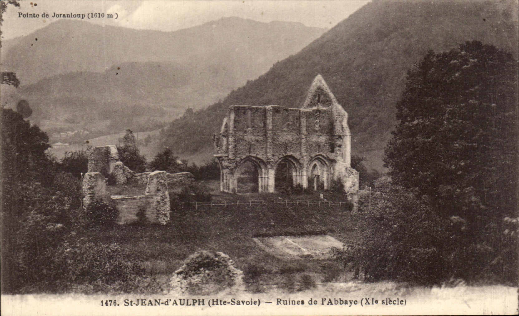 CPA St Jean d' Aulph Ruincs of the Abbey