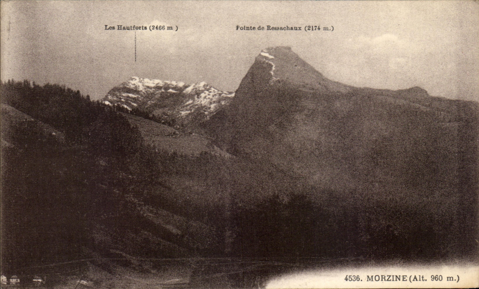 CPA Morzine Hautforts Top of Ressachaux