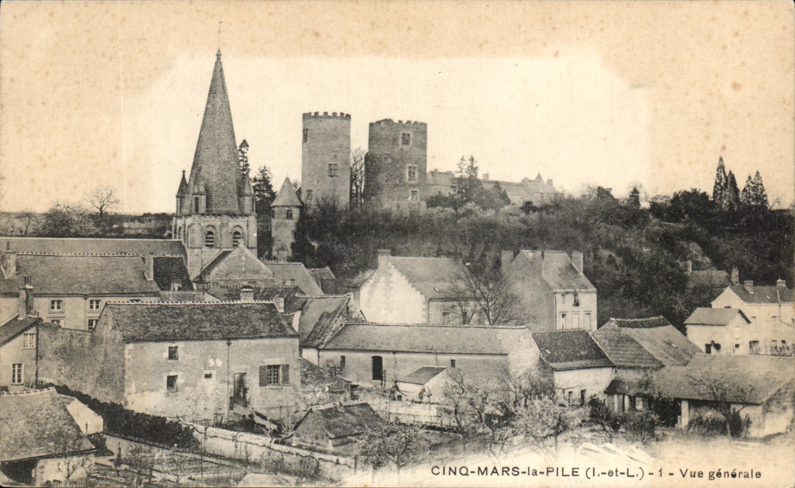 CPA Cinq Mars la Pile Vue generale