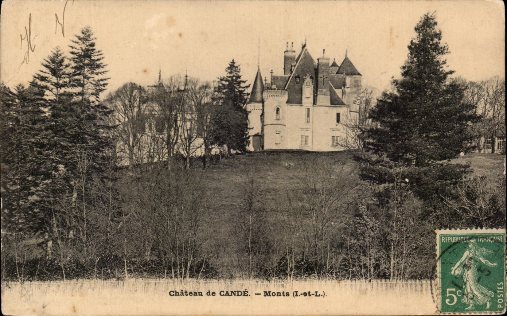 CPA Chateau de Cande Monts