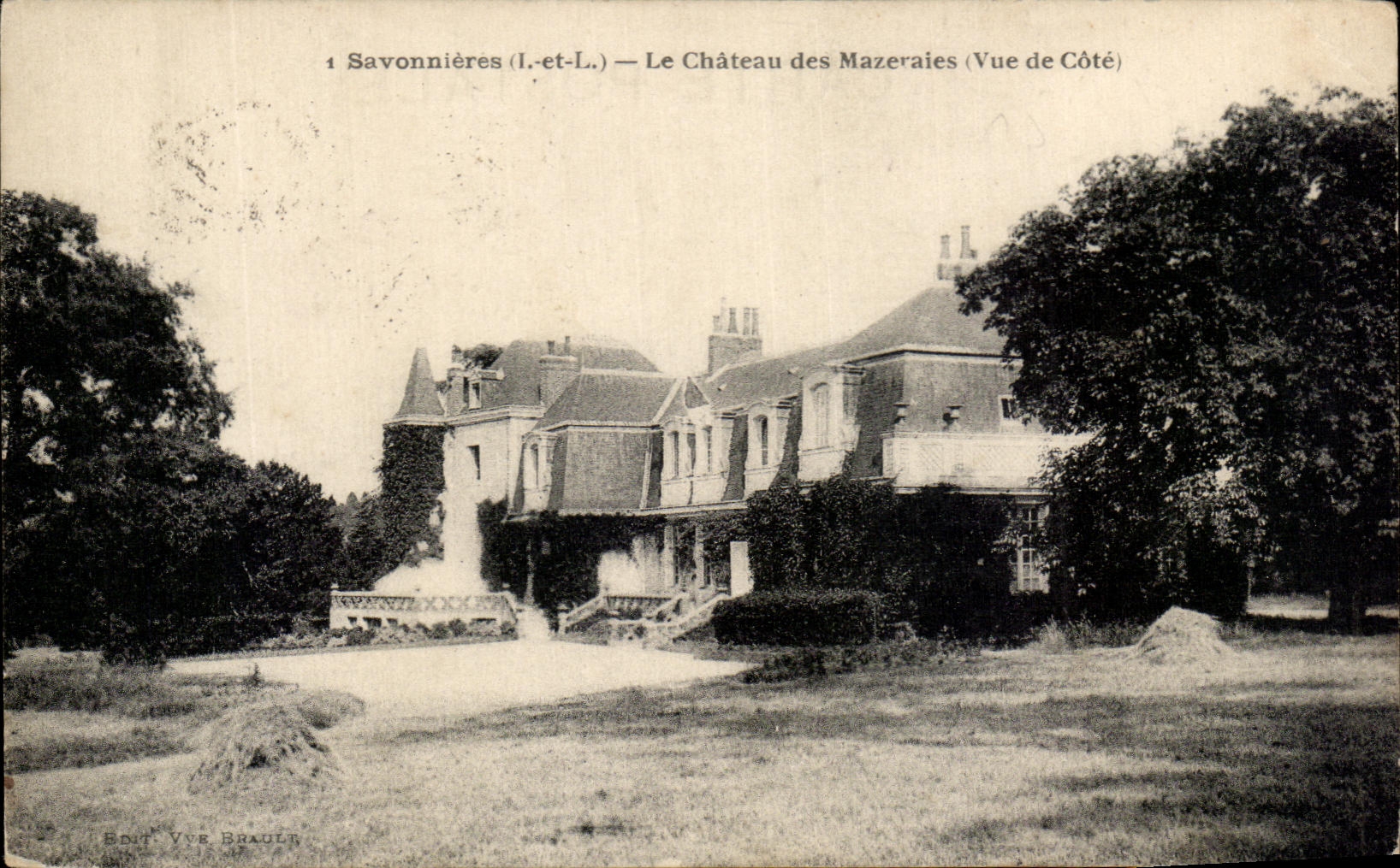 CPA Savonneres le chateau des mazeraies 
