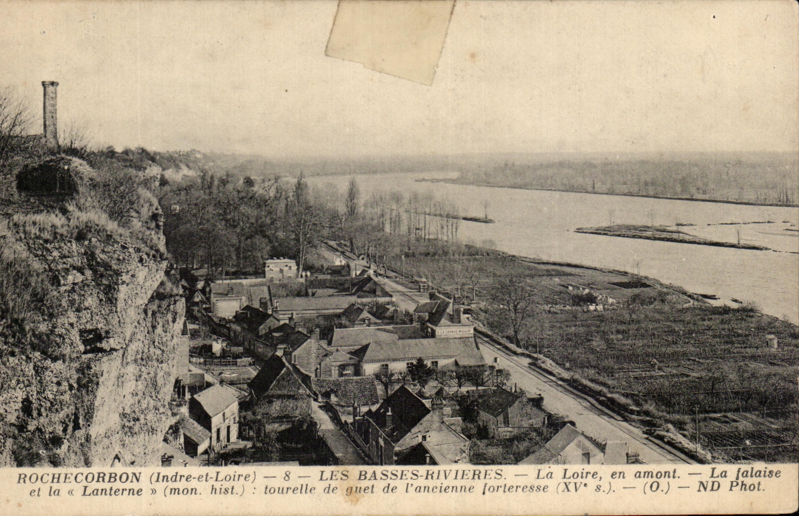 CPA Rochecorbon Low Rivers the Loire upstream the cliff