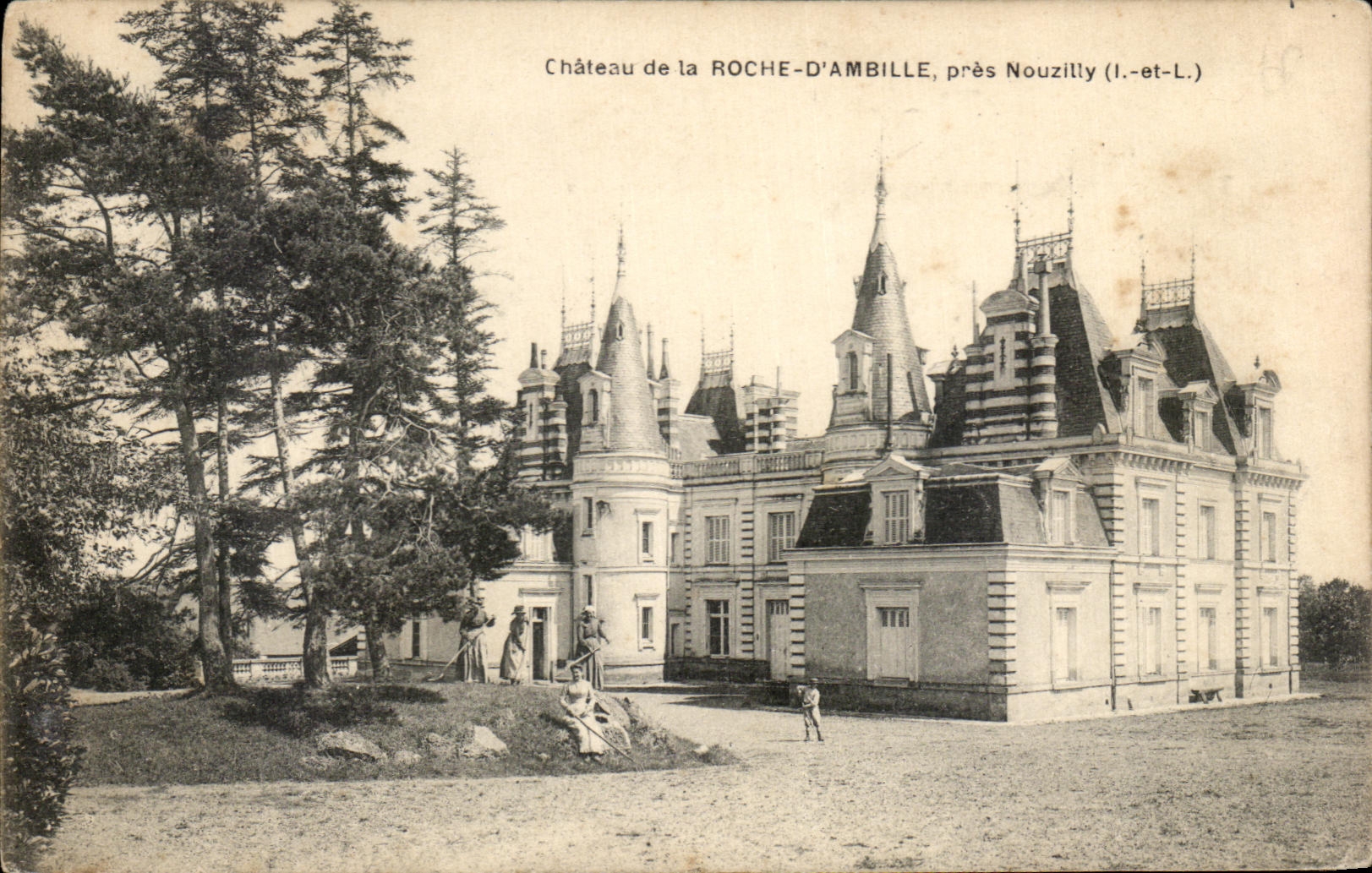 CPA Castle of the Rock D' Ambille Close Nouzilly