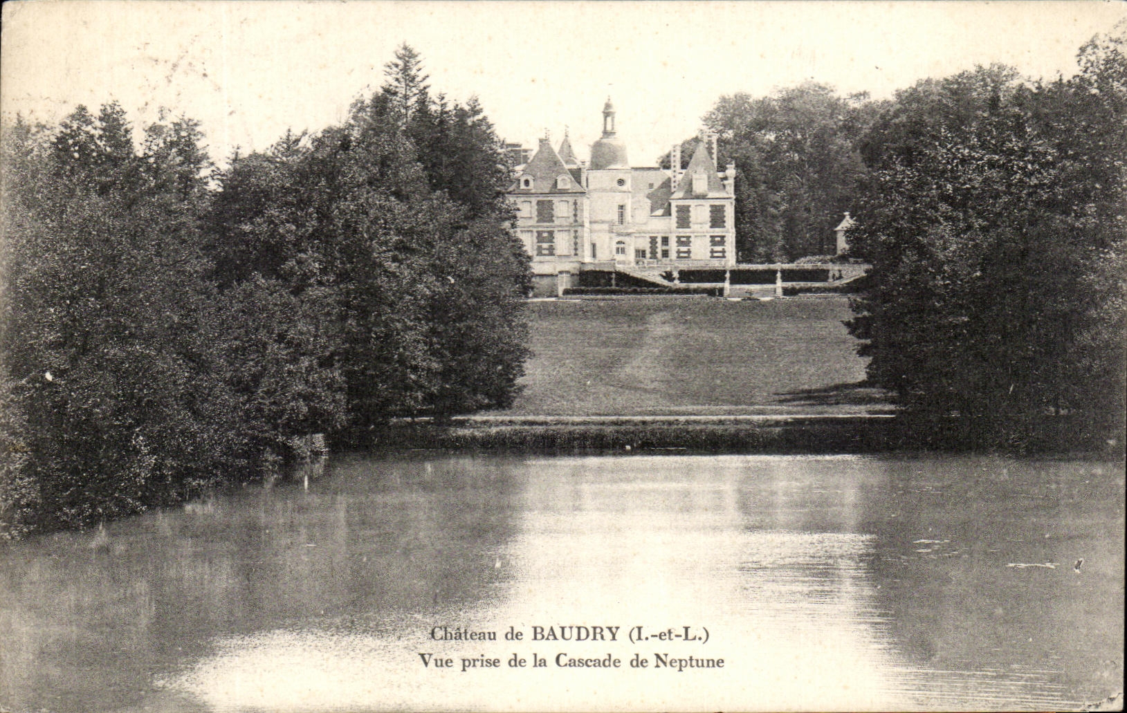 CPA Chateau De Baudry Vue Prise De La Cascade De Neptune