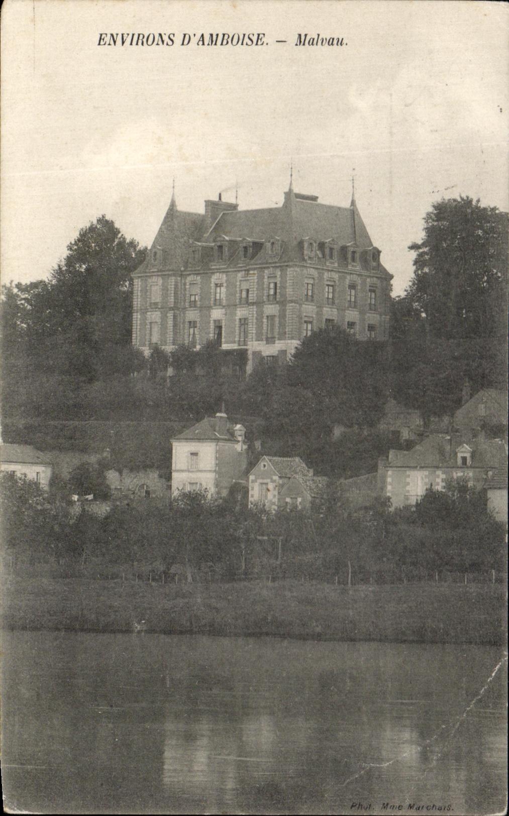 CPA Environs D'Amboise Malvau