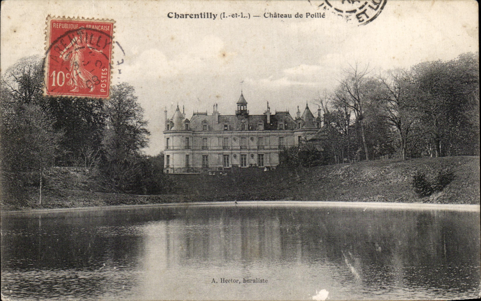 CPA Charentilly Chateau De Poille