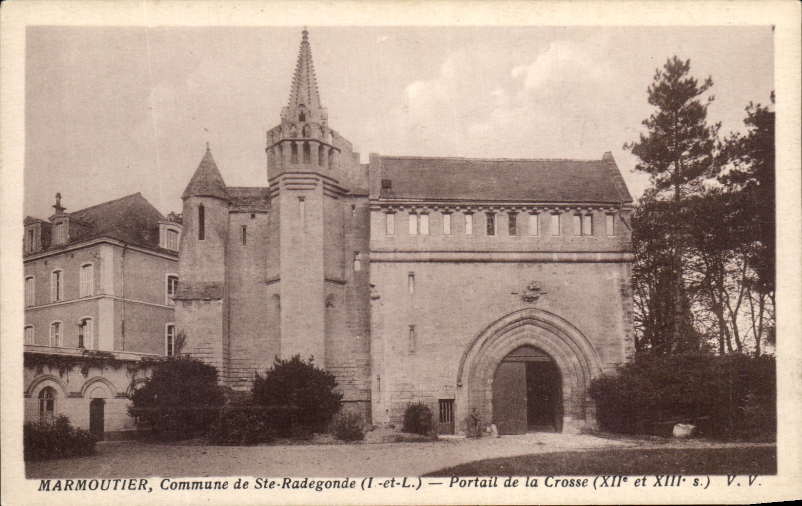 CPA Marmoutier Commune De Ste Radegonde Portail De La Crosse