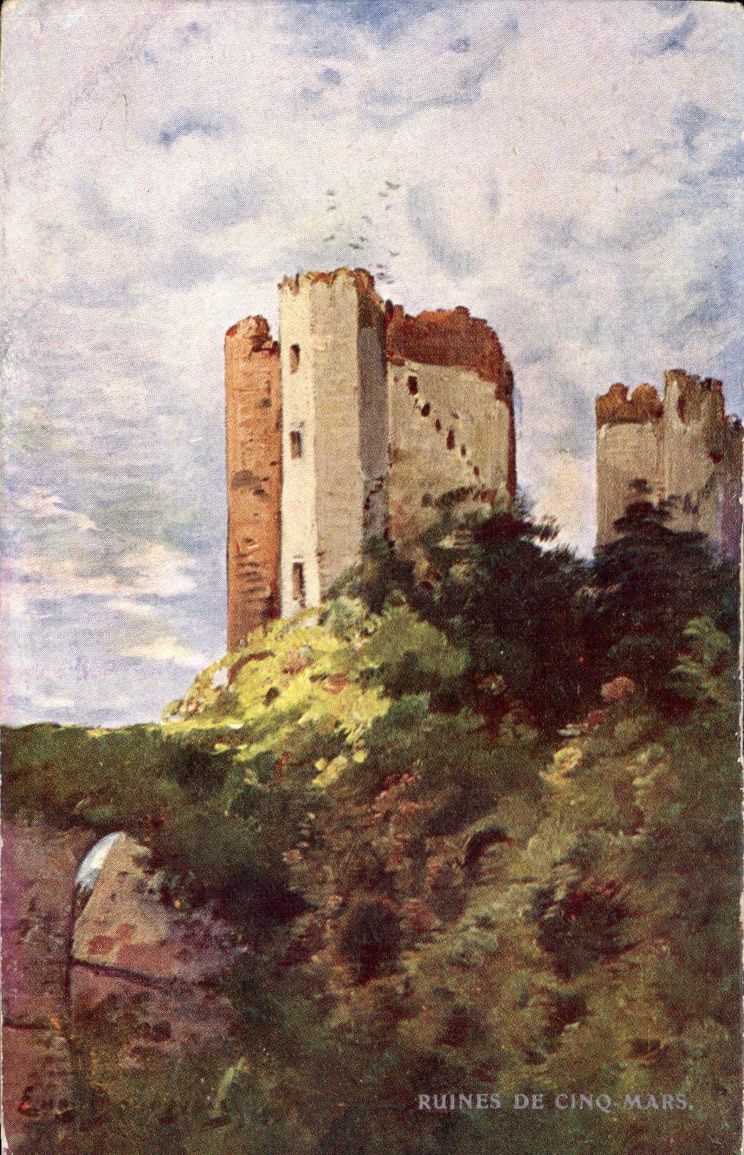 CPA Ruines de Cinq mars