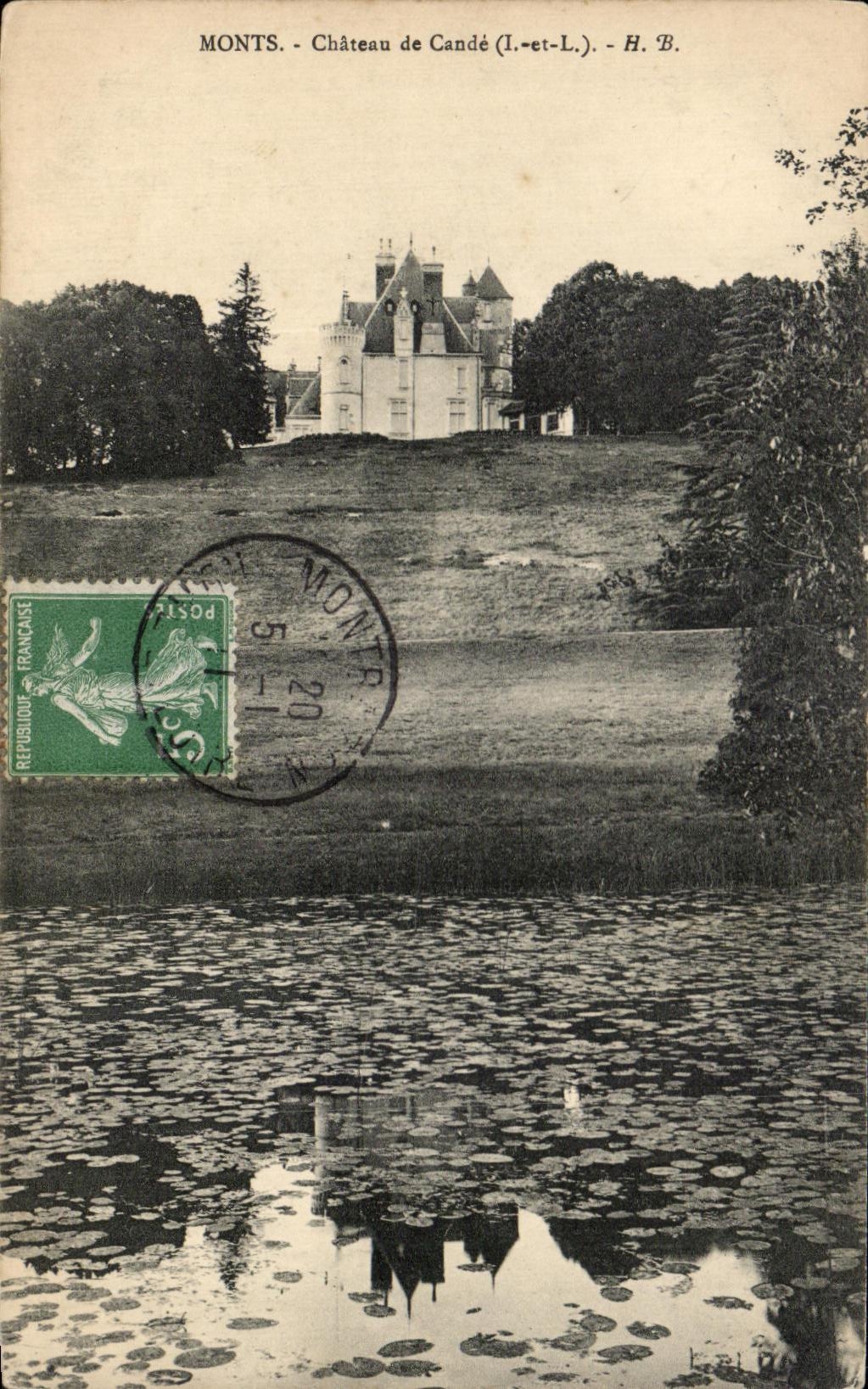 CPA Monts Chateau de Cande 