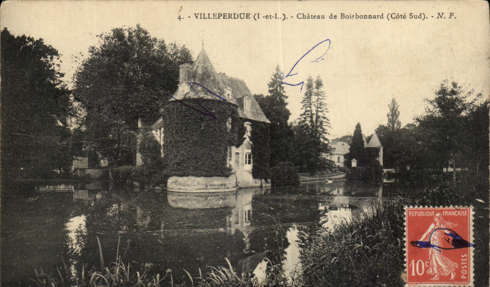 CPA Villeperdue Chateau de Boisbonnard