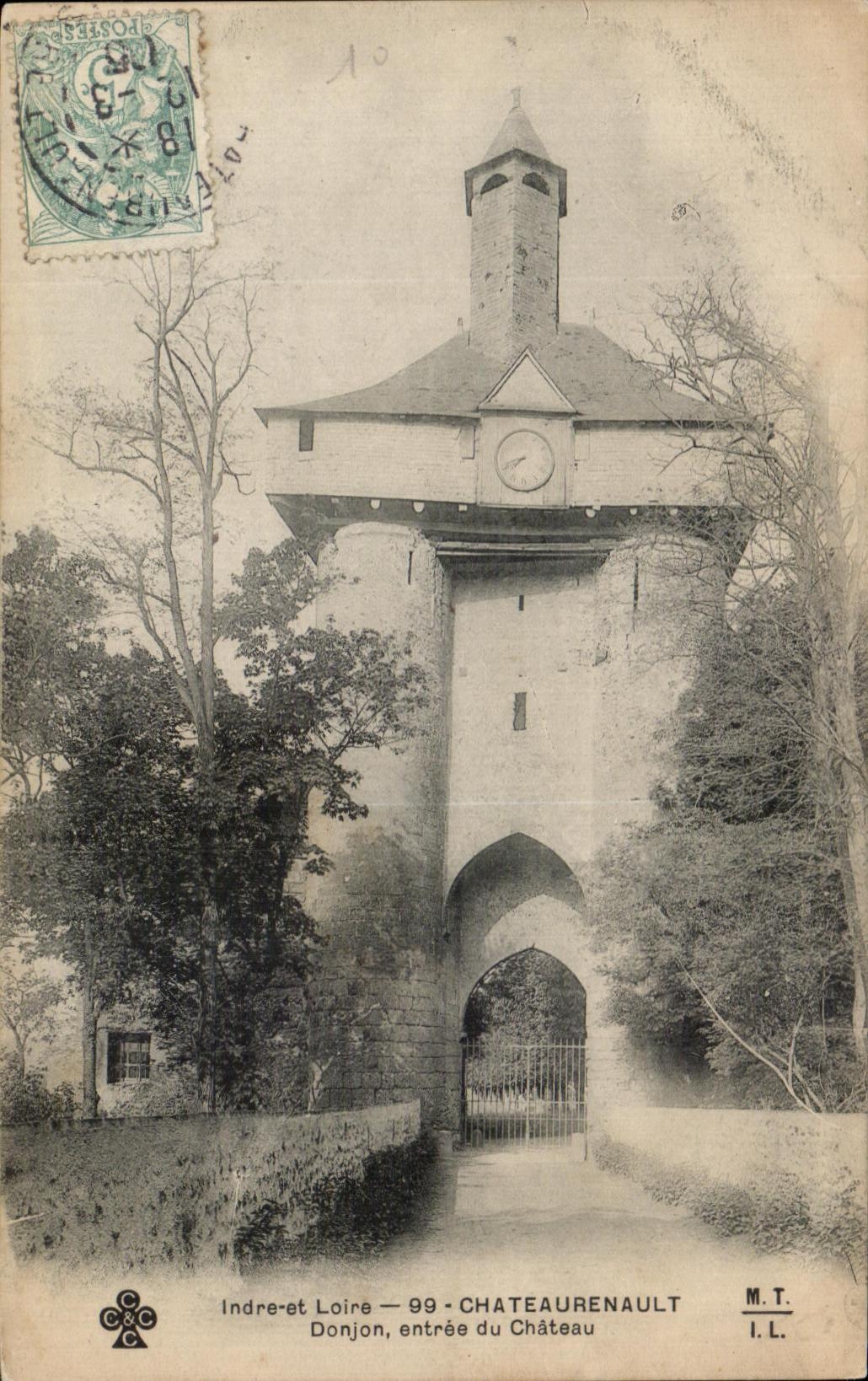 CPA Indre et Loire Chateaurenault Donjon entree du Chateau
