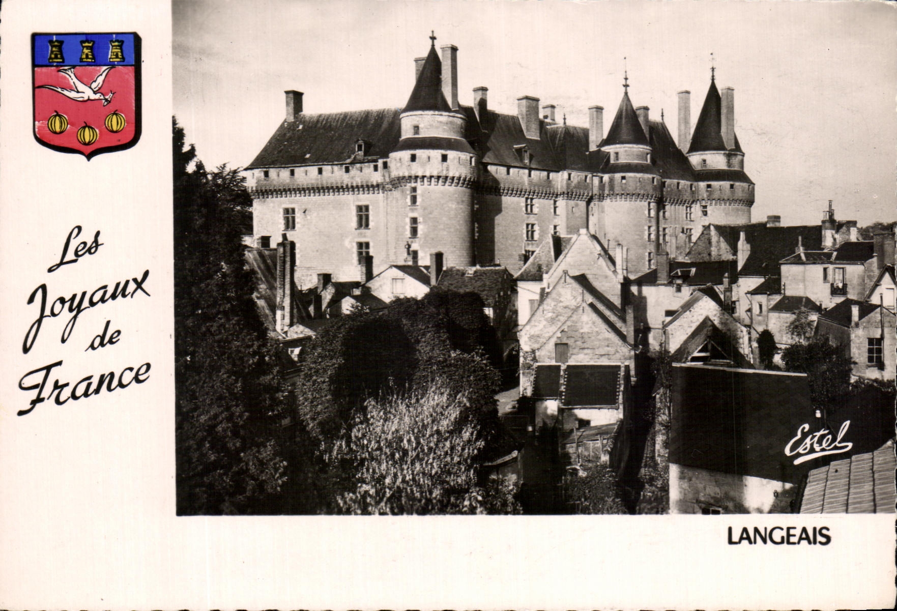 Castillo MODERNO de LLe Langeais de la TARJETA