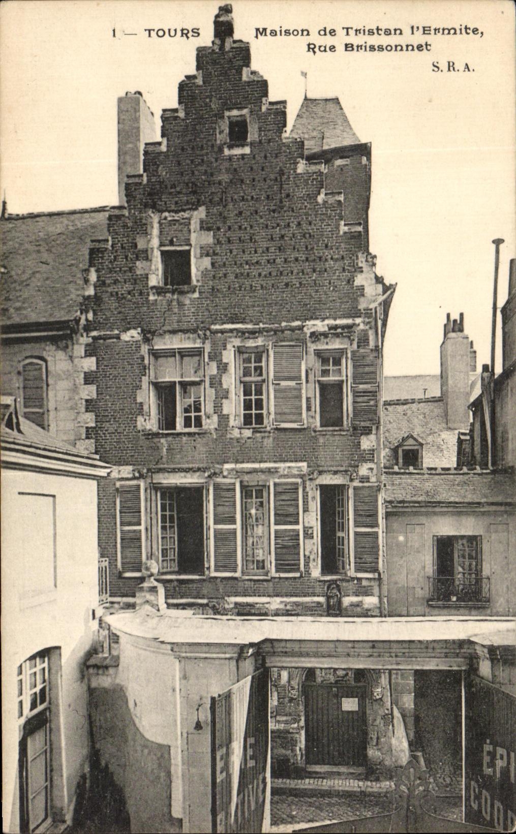 CPA Tours House of Tristan the Hermit Street Brissonnet