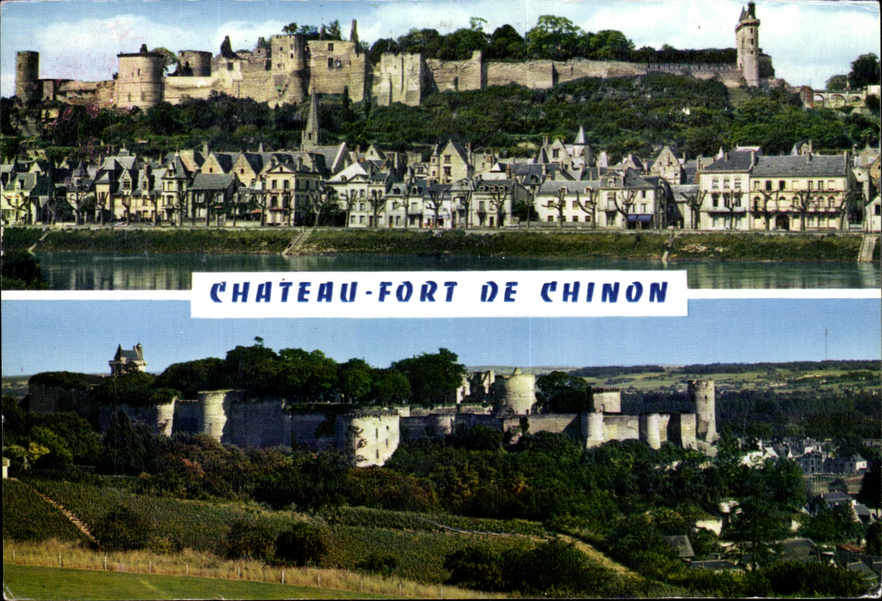 MODERN CARD Castle Fort De Chinon