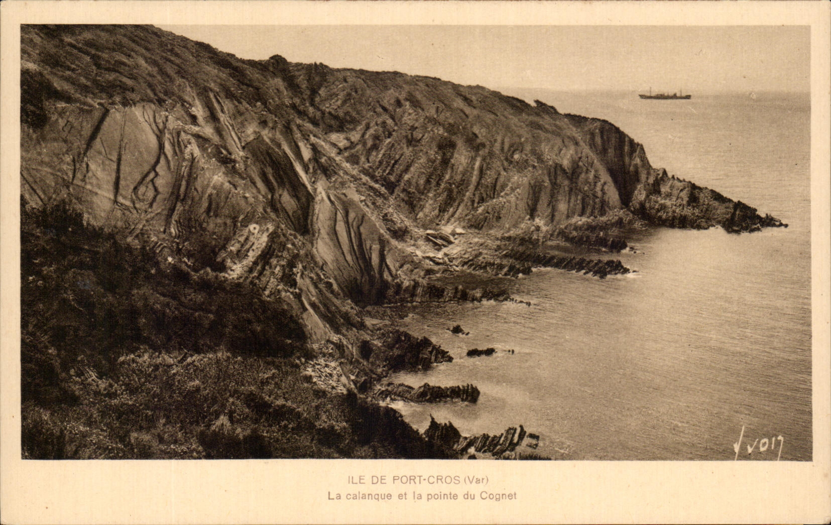 CPA Ile De Port Cros La Calanque Et La Pointe Cognet