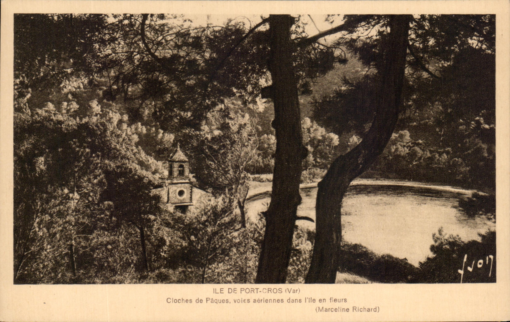 CPA Ile De Port Cros Cloches De Paques Voice