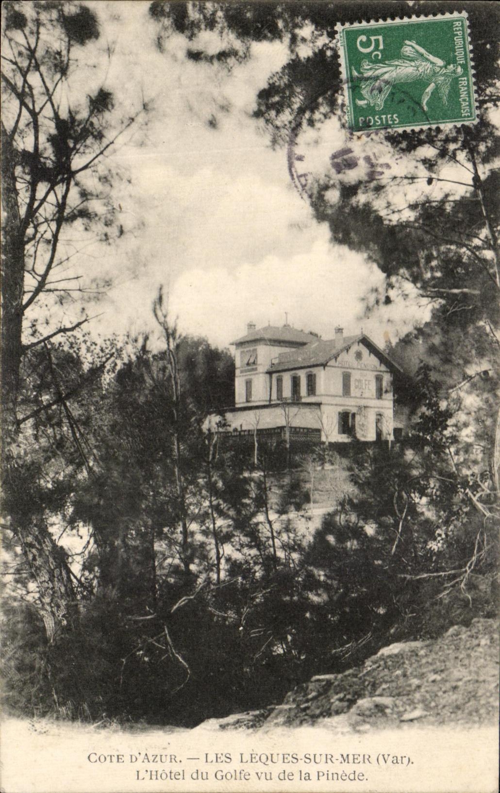 CPA Dimensions Azure Leques On Mer the Hotel Of the Gulf Seen Of the Pine forest