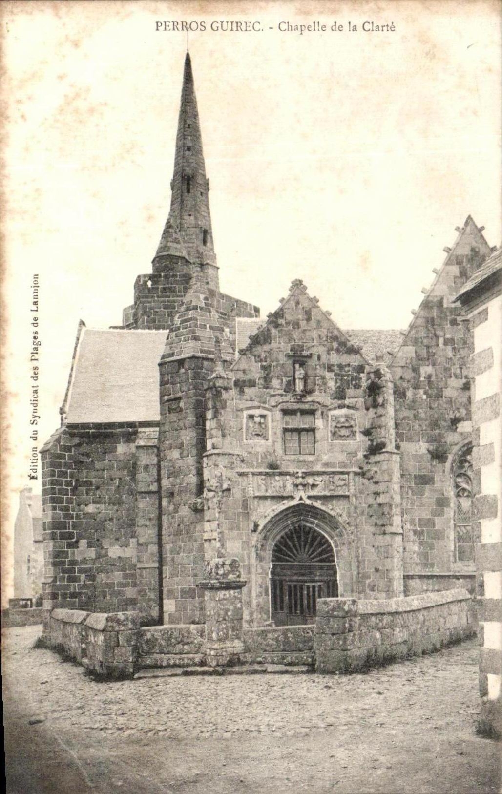 CPA Perros Guirec Chapelle de la Clarte 