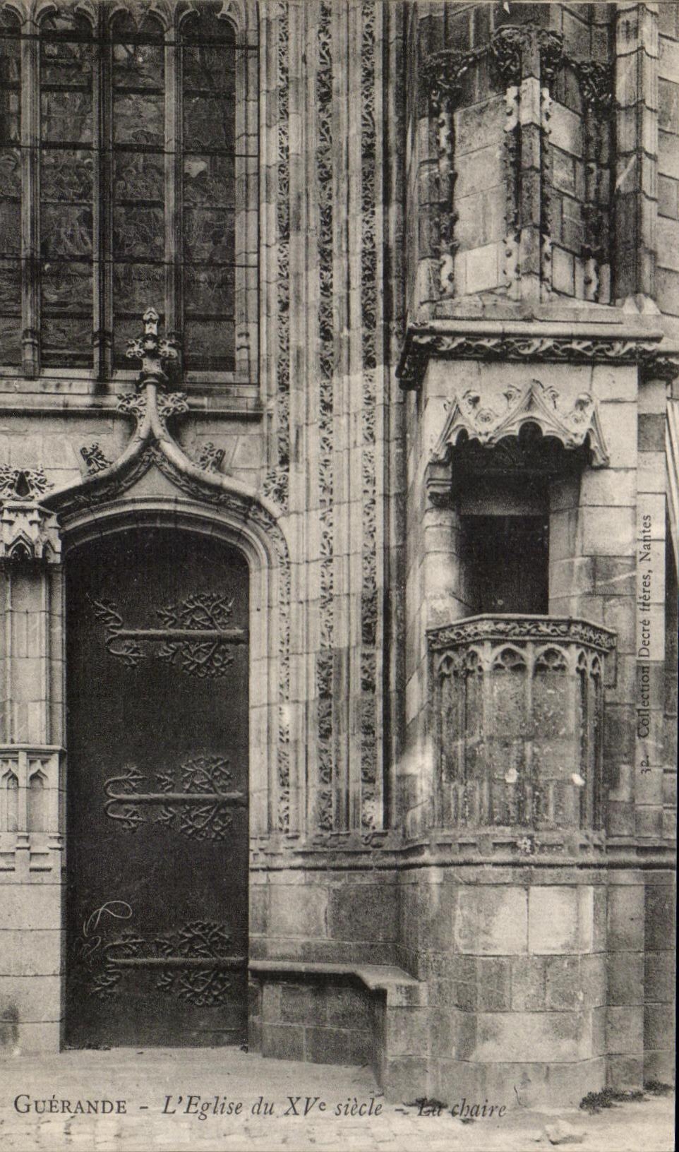 CPA Guerande l'Eglise Chaire 