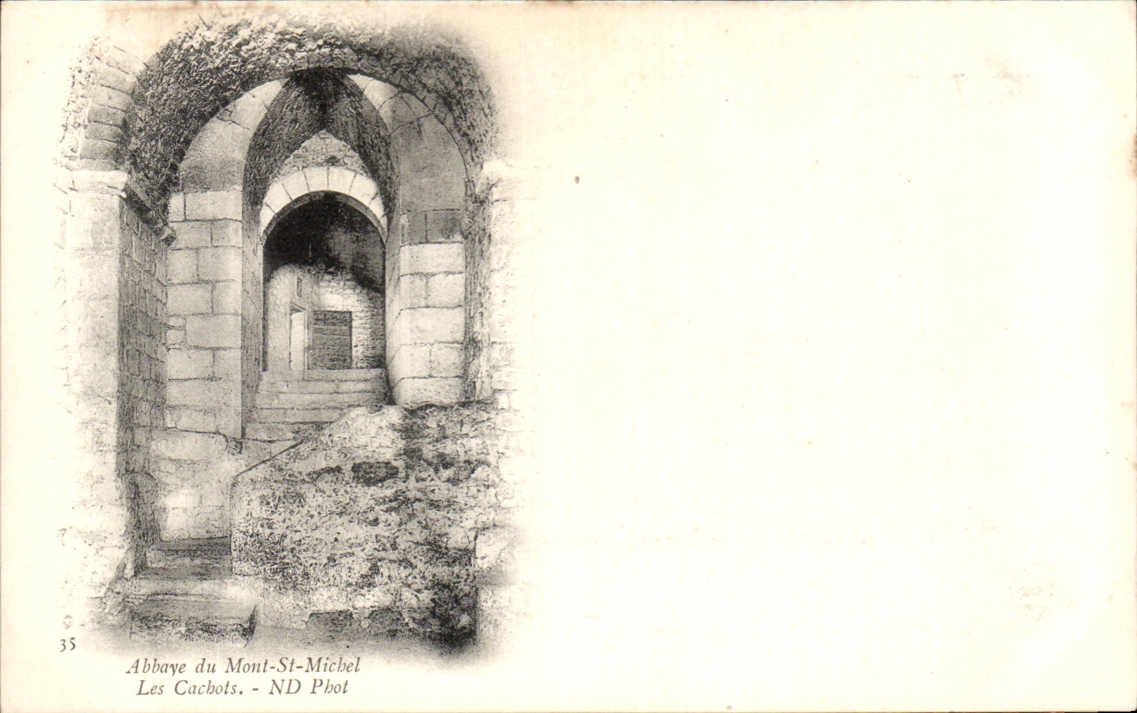 CPA Annaye Du Mont Saint Michel Les Cachots