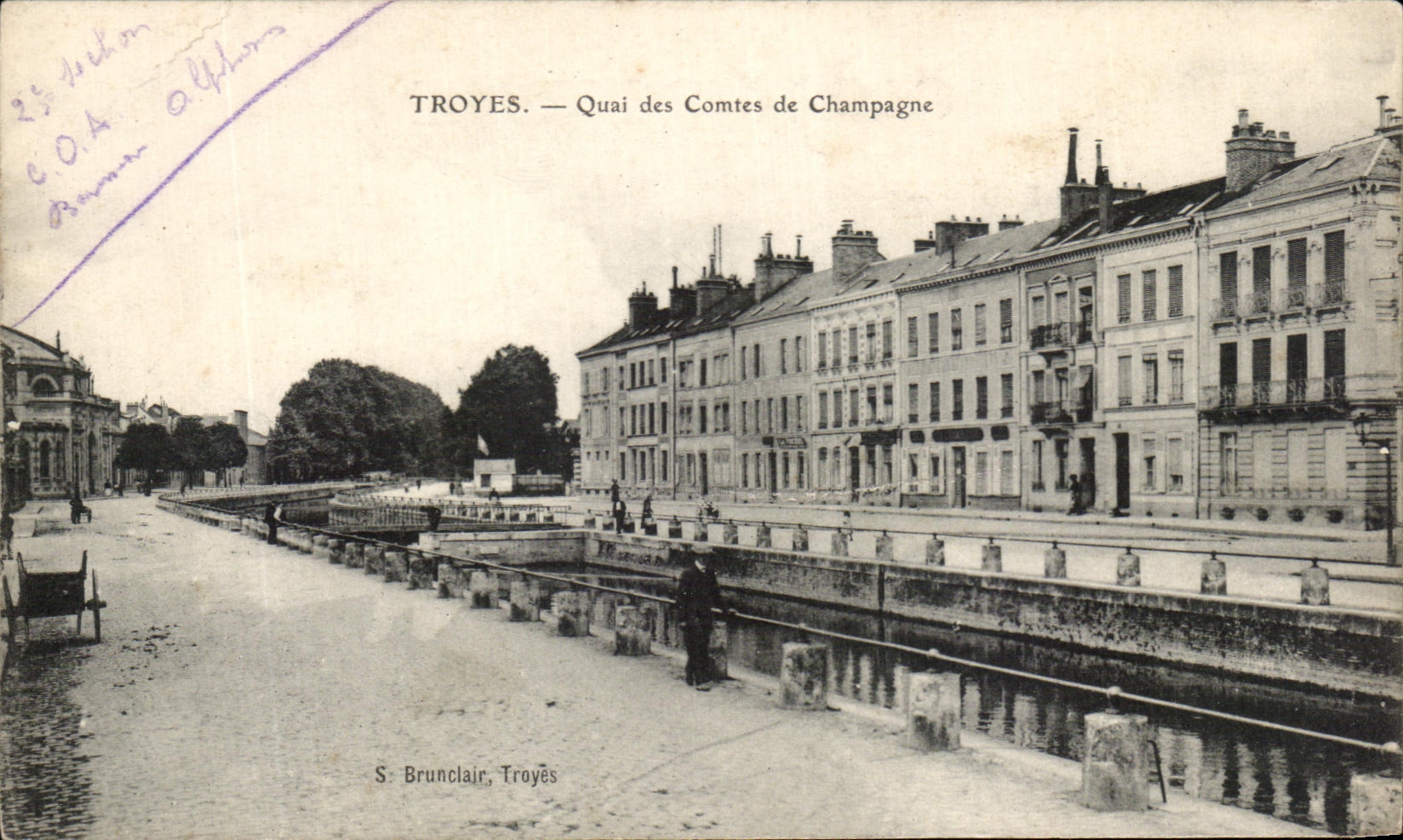 CPA Troyes Quay of the Counts de Champagne