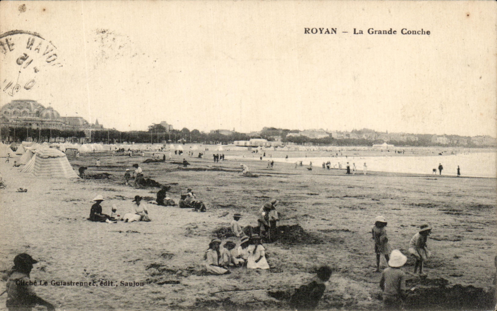 CPA Royan La Grande conche Enfants