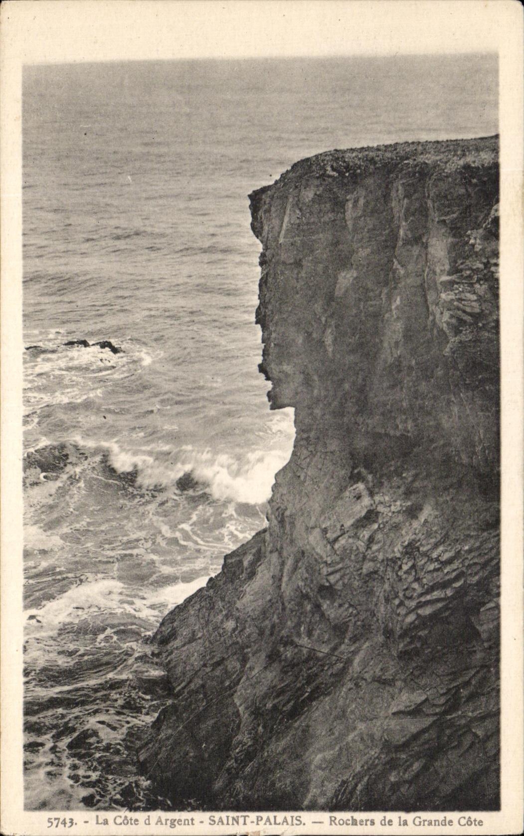 CPA La Cote d Argent Saint Palais Rochers de la Grande Cote